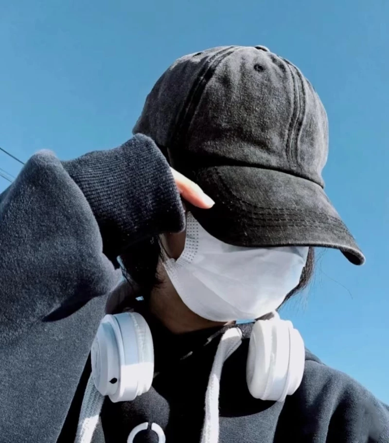 Mũ Nam Nữ Retro Rửa Đau Khổ Mềm Mại Hợp Thời Trang Mũ Denim Đơn Giản Phù Hợp Với Thoáng Khí Thường Ngày